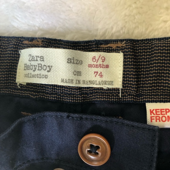 Zara Bottoms Nwt 69 Month Zara Baby Boy Navy Pants Poshmark